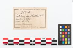 Etikett zu Bronzearmreif (NHMW-PRAE-025414)